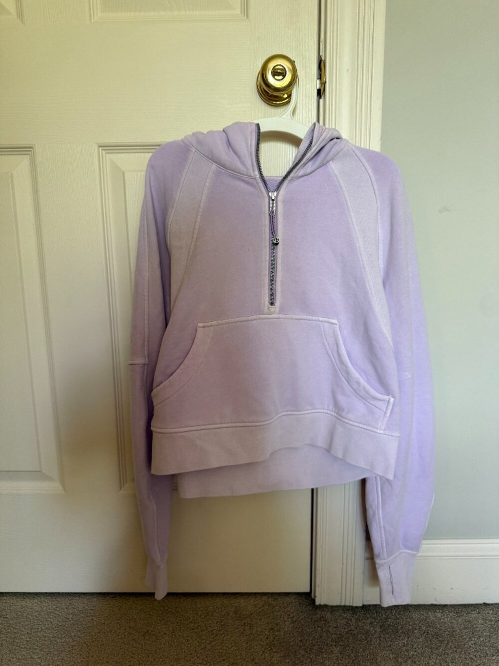 Lululemon Lavender Scuba Half-Zip Hoodie